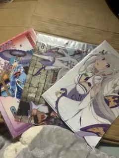 RE:ゼロから始める異世界生活　エミリア　レム クリアファイル3点
