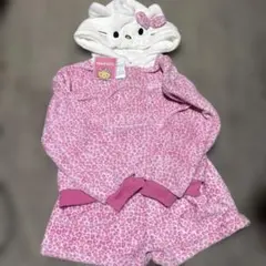 新品　キティー　セットアップ　モコモコ　ピンク　ギャル　140センチ