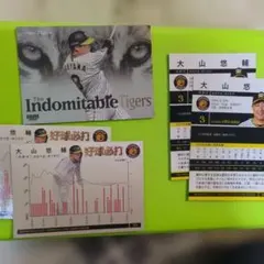 大山悠輔 阪神タイガース ベースボールカード3種5枚