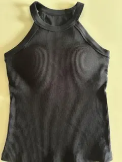 ユニクロ　UNIQLO ホルターネックブラタンクトップ　ブラック　Sサイズ