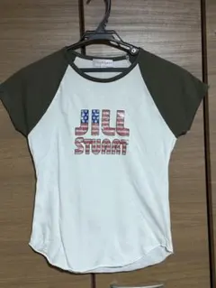 JILLSTUART ラグランTシャツ 星条旗ロゴ
