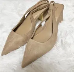 ZARA ミュール スェード 39サイズ チャンキーヒール サンダル
