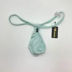 TMコレクション サテン ポーチカップ Gストリング ビキニ 緑 下着 水着