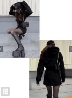 GRL セットアップ Sサイズ ブラック