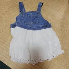 デニムジャンバースカート オーバーオールスカート 90cm