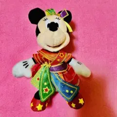 美品★東京ディズニーランド★40周年記念★ミニーマウス★ぬいぐるみバッヂ