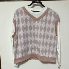 C.O.L.Z.A ニットブラウス ピンク