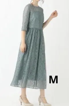 新品　anySiS エニィスィス　【洗える】エアリーレーシードレス　Mサイズ