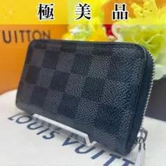 【極美品】ルイヴィトン　ダミエ　ジッピーパース 小銭入れ ルイヴィトン ダミエ グラフィット ジッピーコインパース 小銭入れ