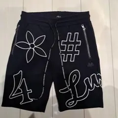 RUXE/R 　スエットハーフパンツ　BLACK