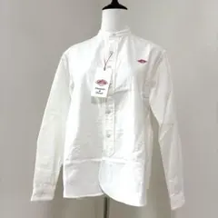 ダントン DANTON プレーン オックスフォード バンドカラー シャツ　34