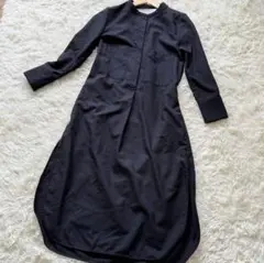 美品♪TICCA ティッカ ウールシャツワンピース チェック ゆったり F TICCA（ティッカ）の「【TICCA】ウールノーカラーシャツドレス