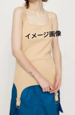 SLY 2WAY CAMI TANK ベージュ　新品　たぐつきのサムネイル