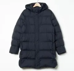 美品！ユニクロ ウルトラライトダウンコート メンズ L ネイビー