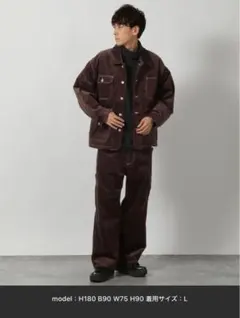 LAKOLE コーデュロイポケットパンツ Lサイズ