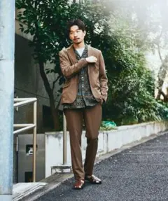 EDIFICE 417 セットアップ　ブラウン