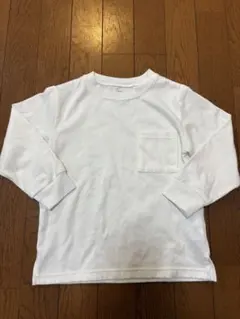ユニクロ 110サイズ ホワイト 長袖カットソー