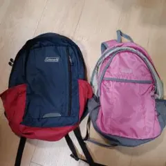 Coleman ネイビー×レッド　ピンク　2個　おまとめ