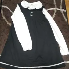 黒色 ワンピース シャツ セット