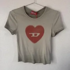 DIESEL ハートロゴ リブTシャツのサムネイル