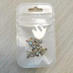 ネイルパーツ ハート クリスタル ネイルストーン 立体 6点セット