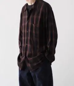 COMOLI 24SS チェック柄レーヨンネルシャツ　3 2025年最新】comoli レーヨンチェックの人気アイテム - メルカリ