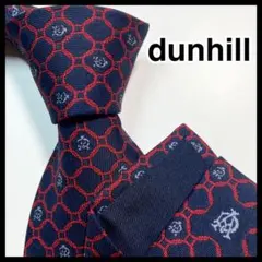 ✨良品✨dunhill ダンヒル　ネクタイ　ビジネス　総柄　ビジネスのサムネイル