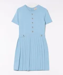 新品　MICHAEL KORS 半袖 プリーツワンピース　水色のサムネイル