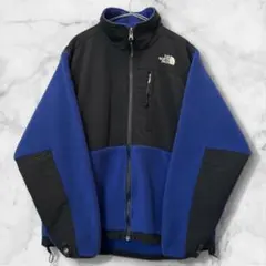 【美品】【レア】90sノースフェイス デナリジャケット 青×黒メンズ L相当