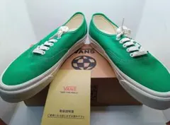 ピ*イ様 新品VANSオーセンティックリイシュー44グリーン緑28.0cmアナハ