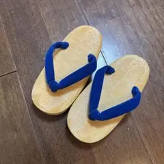 草履 ブルー ストラップ　15cm