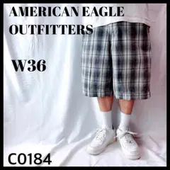 アメリカンイーグル オンブレチェック ハーフパンツ バギーショーツ W36のサムネイル