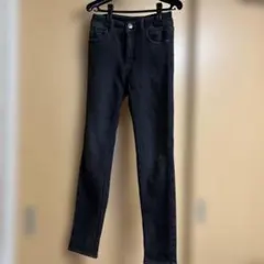 裏起毛デニムストレッチパンツ