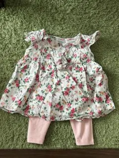 ラルフローレン　花柄　シャツ　レギンスセット　70cm