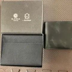ILCEA 三つ折り財布 ダークグリーン