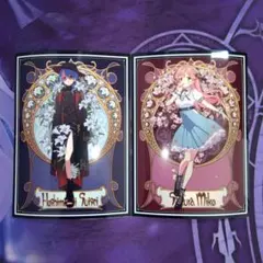 ホロライブ　ミュシャ風　星街すいせい　さくらみこ　スリーブ　計2枚セット　単品