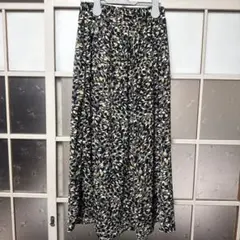 花柄ロングスカート ウエストゴム