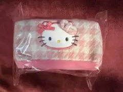 サンリオ ハローキティ ポーチ　千鳥格子 ピンク