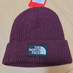 THE NORTH FACE バーガンディ ニット帽　新品タグ付き