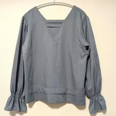 【BAYFLOW】長袖ブラウス　Vネック　２way サイズMのサムネイル