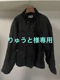 【STUSSY】ウォッシュド　ワークジャケット　Mサイズ　ステッカー付 関税込☆STUSSY☆Stussy Zip Work Jacket City Link Denim Black