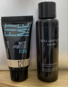 ブラッククレンジングオイル & FIT ME 120