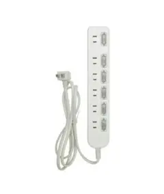 IKEA 電源タップ 6口 スイッチ付き