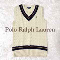 希少 POLO by RALPH LAUREN チルデンニットベスト　ケーブル