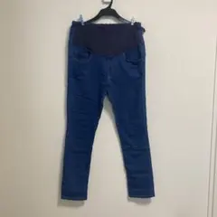 マタニティ デニムパンツ 伸縮性ウエスト