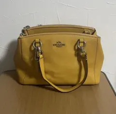 値下げ中！coach バッグ イエロー　ハンド　ショルダー