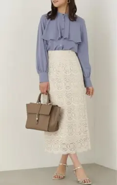 N.NBB スカラレースタイトスカート