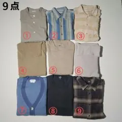 【９点まとめ売り】シャツ ニット トレーナー フリース L～3XL