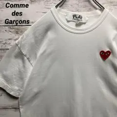 a57c【人気品】プレイコムデギャルソン　刺繍ワンポイントハート　半袖Tシャツ