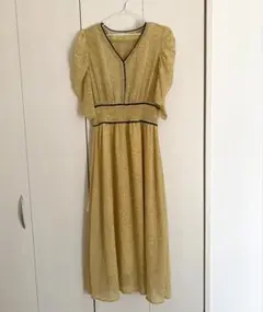 &NOSTALGIA イエローマキシドレス　mサイズ